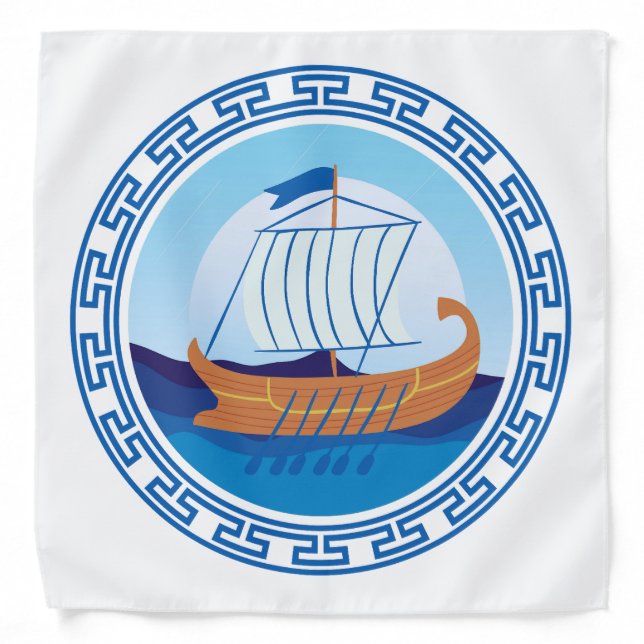 Greek Ship Bandana (Front)