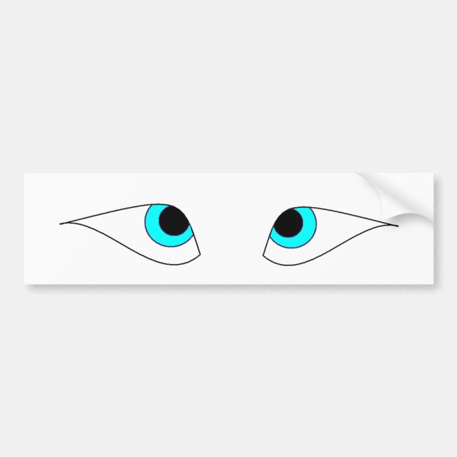 Greek Ship "Eyes" Bumper Sticker (Front)
