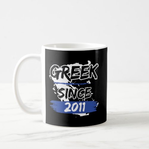 Greek Since 2011 Greece Map Greek Coffee Mug