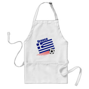 Greek Soccer Team Adult Apron