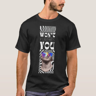greek statue with illustration design T-Shirt