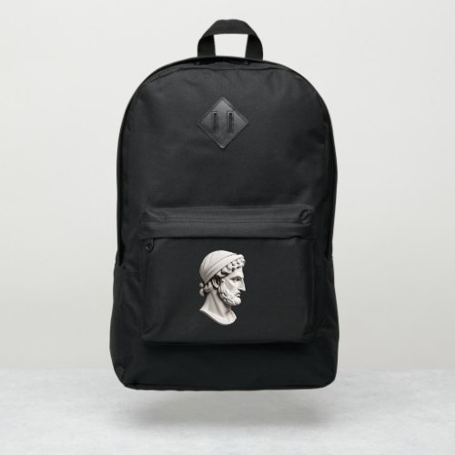 Greek Stone Face Port Authority Backpack