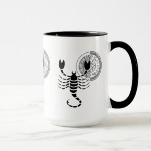 Greek style Scorpio Scorpion Zodiac Chart Mug
