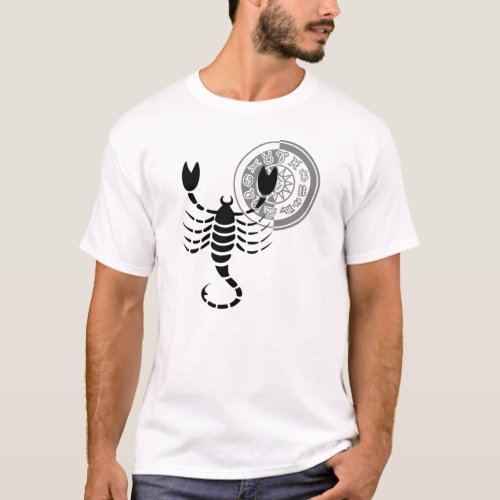 Greek style Scorpio Scorpion Zodiac Chart T_Shirt