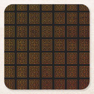 Greek style  square paper coaster
