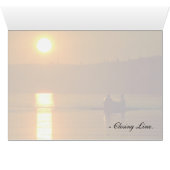 Greek Sunset Over Sea Cards (Inside Horizontal (Bottom))