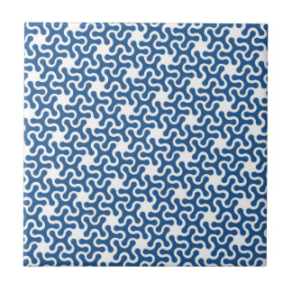 greek tangled blue plaid pattern tiles