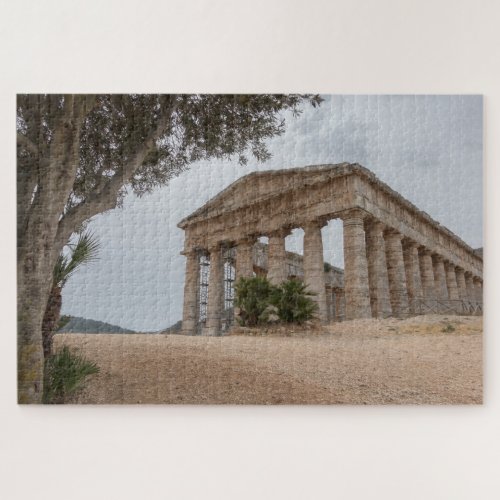 Greek temple at Segesta Sicily Jigsaw Puzzle