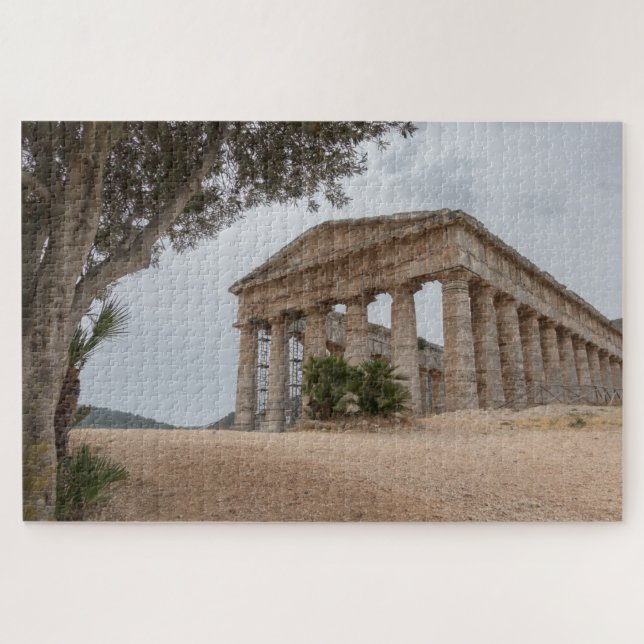 Greek temple at Segesta, Sicily Jigsaw Puzzle (Horizontal)