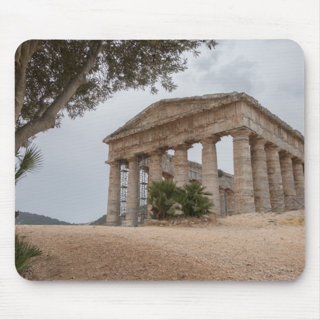 Greek temple at Segesta, Sicily Mouse Pad (Front)
