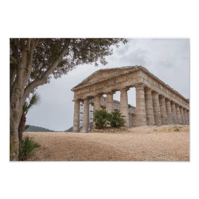 Greek temple at Segesta, Sicily Photo Print (Front)