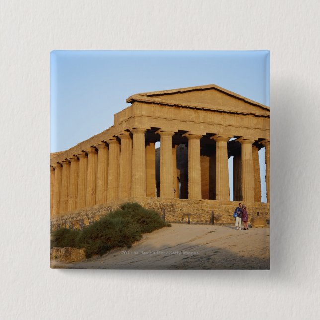 Greek Temple Button (Front)