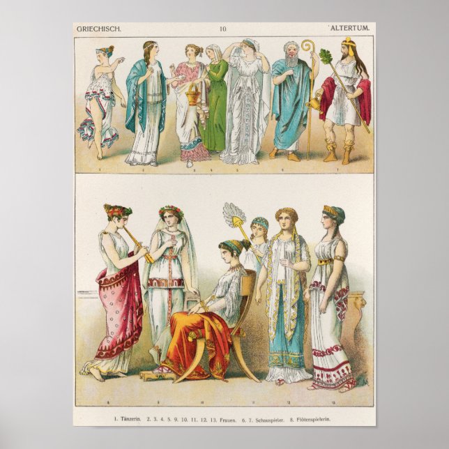 Greek Theatrical Dress Poster (Front)