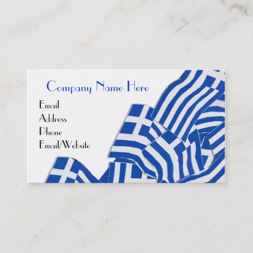 Customizable Greek Themed Business Cards