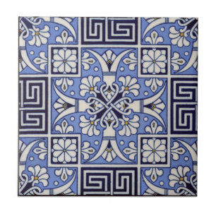 Greek Tile c1885 Vintage Mintons Design