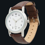 Greek Time - Watch with Greek Numerals<br><div class="desc">Does time-management sound Greek to you? Then you have the perfect excuse with this ancient Greek numeral wristwatch!</div>