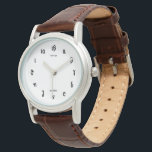 Greek Time - Watch with Greek Numerals<br><div class="desc">Does time-management sound Greek to you? Then you have the perfect excuse with this ancient Greek numeral wristwatch!</div>