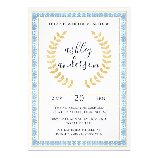 Greek Baby Shower Invitations 3