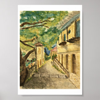 Greek Village Wall Art