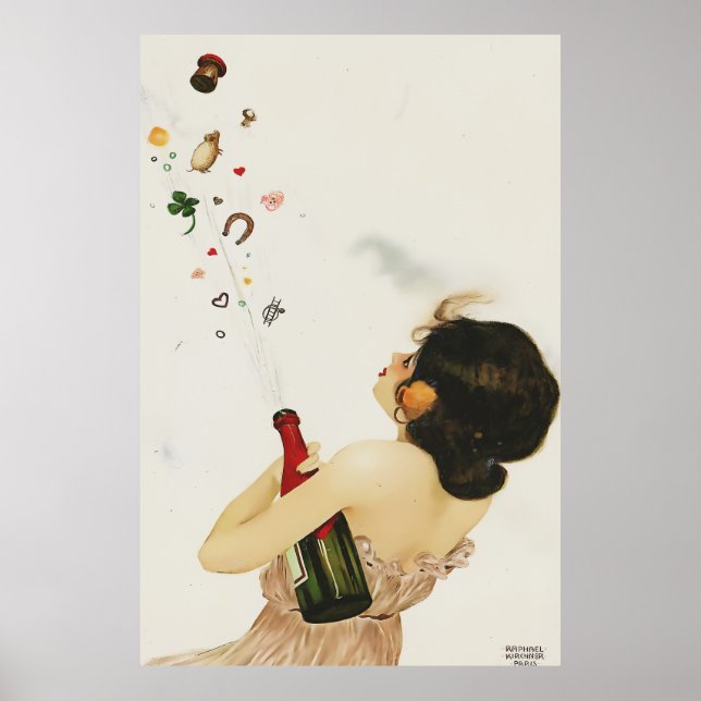 Greek Virgins by Raphael Kirchner Art Nouveau Poster (Front)