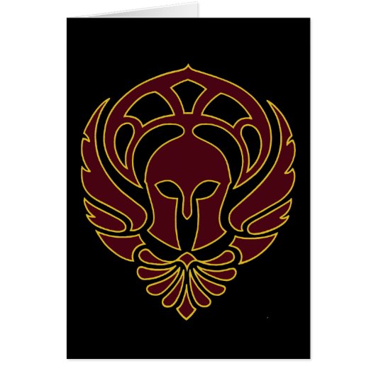 Greek Warrior Card (Front)