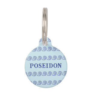 GREEK WAVES PET ID TAG