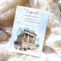Greek Wedding RSVP Response Card