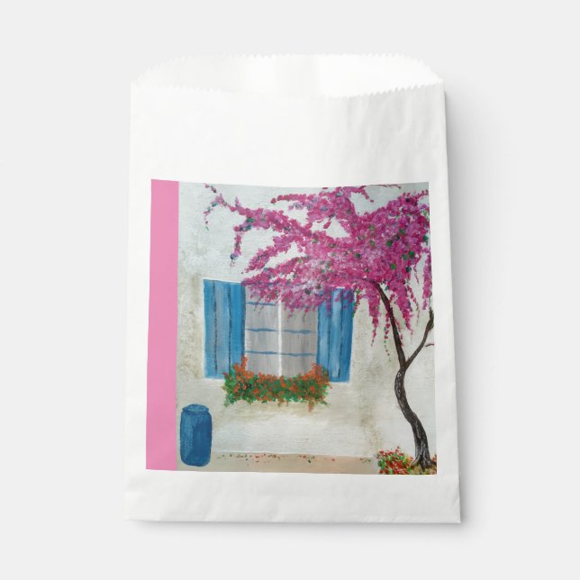 Greek window  favor bag (Front)