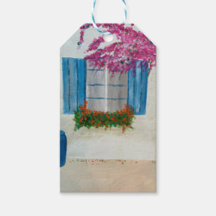 Greek window gift tags