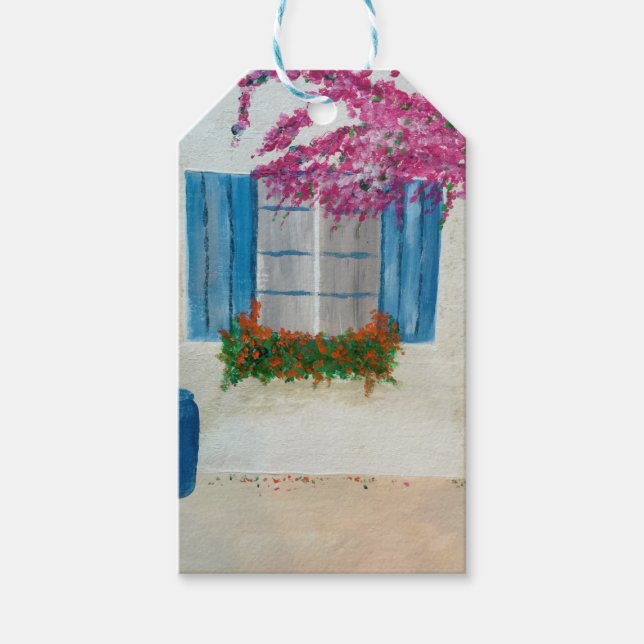 Greek window  gift tags (Front)
