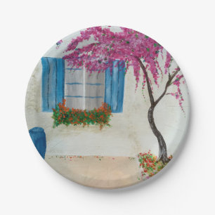 Greek window paper plates