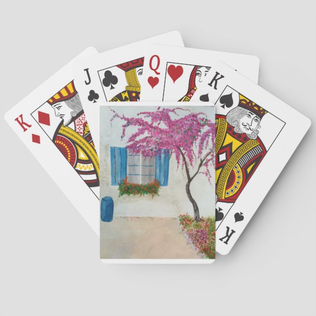 Greek window poker cards (Back)