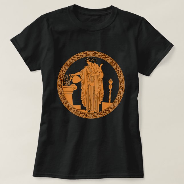Greek Woman T-Shirt (Design Front)