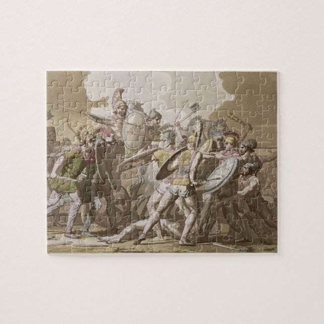 Greeks and Trojans Fight over the Body of Patroclu Jigsaw Puzzle (Horizontal)