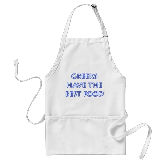 Greeks have the best food apron (Front)