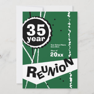 Green35 Year Class Reunion Invitation