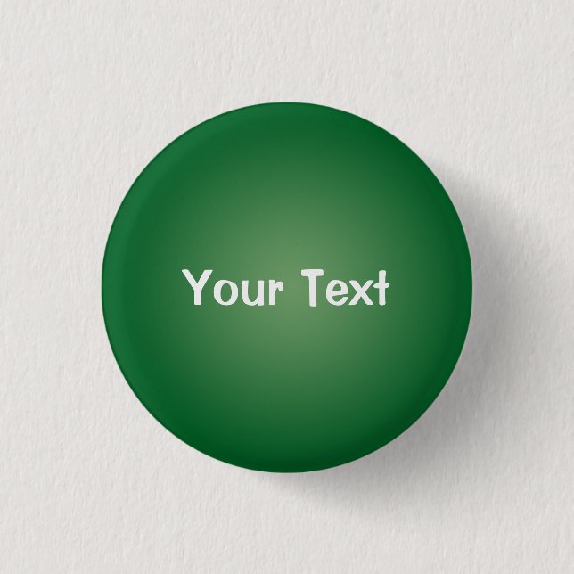 Green 1 1/4" Custom Text Button Template (Front)