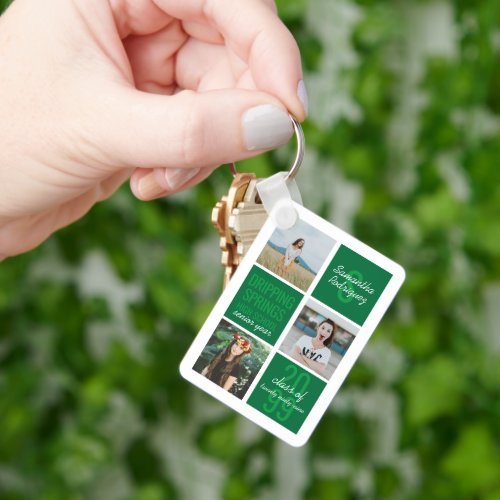 Green 4_Photo Fun Boxes Class Year Keychain