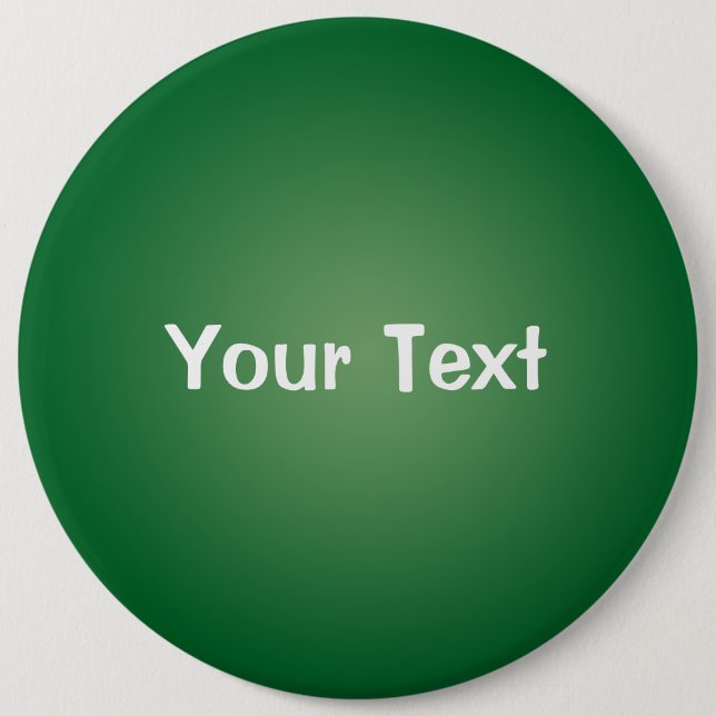 Green 6" Custom Text Button Template (Front)