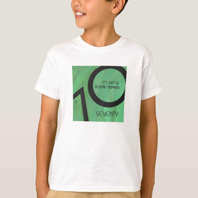 Green 70 Decade Birthday T-Shirt (Front)