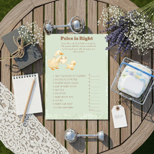 Green A Silly Goose Price is Right Game card