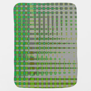 Green Abstract Art 1003 Baby Blanket