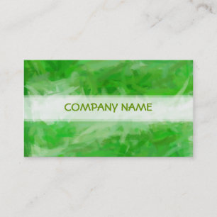 Green Abstract Art Painting Business Card
