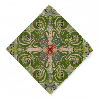 Green Abstract by Alexandra Cook Bandana