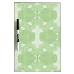 Green Abstract Damask Design Dry-Erase Board