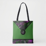 Green Abstract Designer Tote Bag