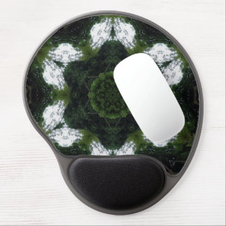 GREEN ABSTRACT DRAWING. SAMER BRASIL 1 GEL MOUSE PAD