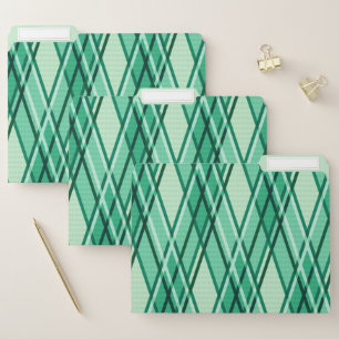 Green Abstract File Folder
