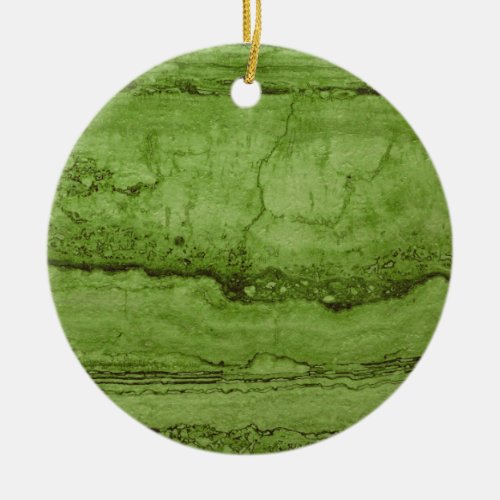 Green abstract Granite  stone marble pattern Ceramic Ornament