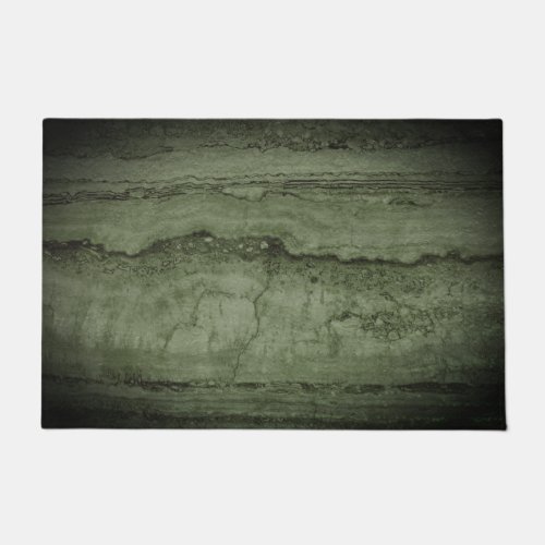 Green abstract Granite  stone marble pattern   Doormat